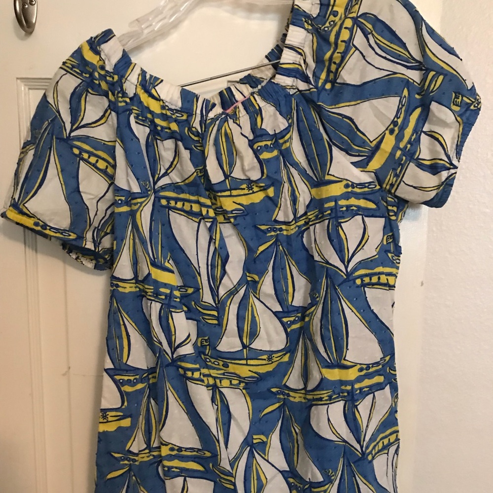 Lilly Pulitzer sailboat print top